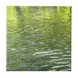 Carreau Eaux de Oak Creek Jaune et Vert Photo de Nature