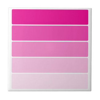 Carreau Échantillons de peinture rose vif