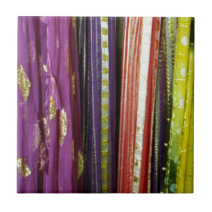Carreau Écharpes asiatiques colorées