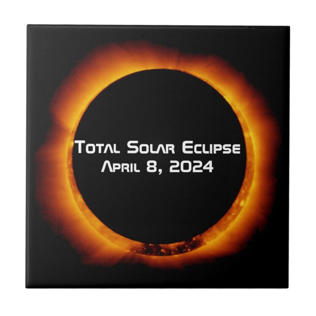 Carreau Éclipse solaire totale 2024 (Devant)