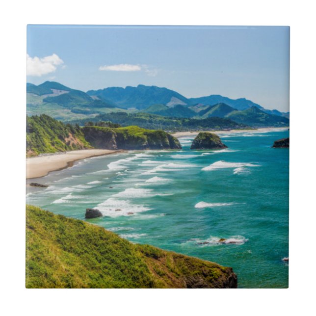 Carreau Ecola State Park, Oregon. Panorama du croissant (Devant)