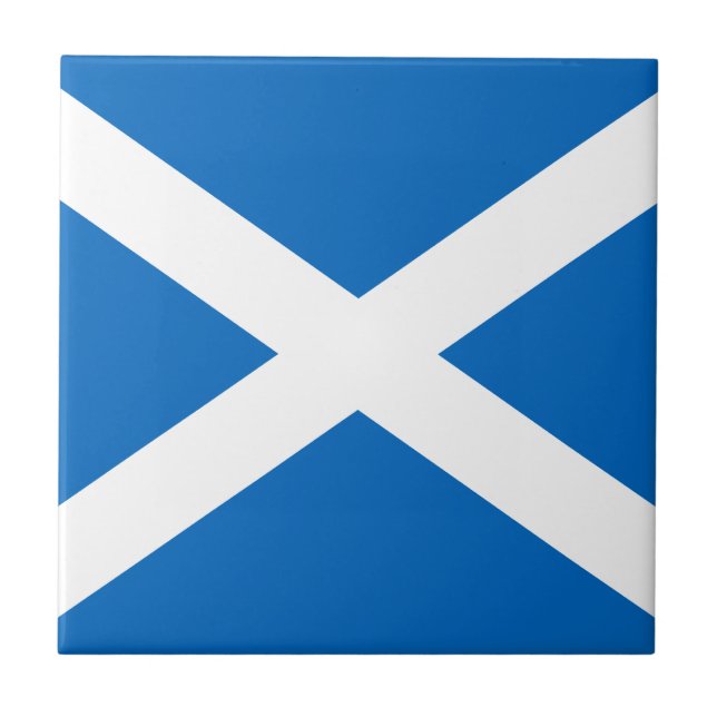 Carreau Ecosse's Saltire, Drapeau écossais (couleur offici (Devant)