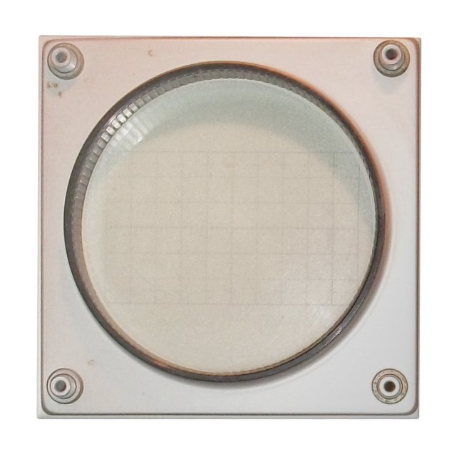 Carreau Écran d'affichage vintage Oscilloscope (Devant)