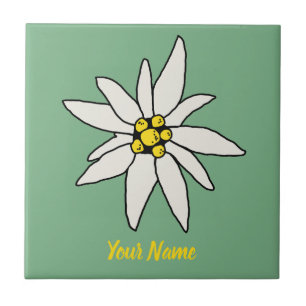 Carreau Edelweiss Chalet Fleur Retro Huis Vintage Alm