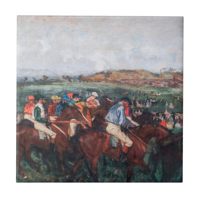 Carreau Edgar Degas - Course de gentlemen (Devant)