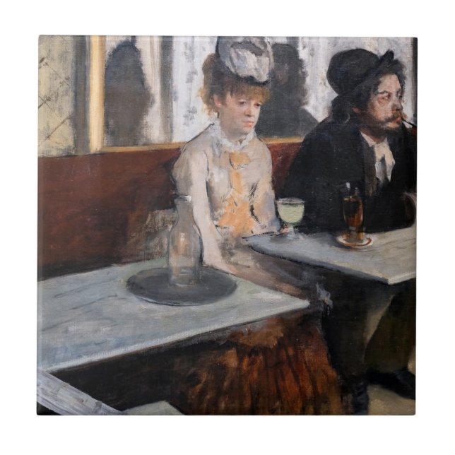 Carreau Edgar Degas - Dans un café / L'Absinthe (Devant)