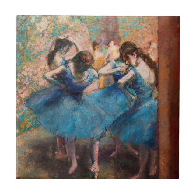 Carreau Edgar Degas - Danseurs en bleu (Devant)