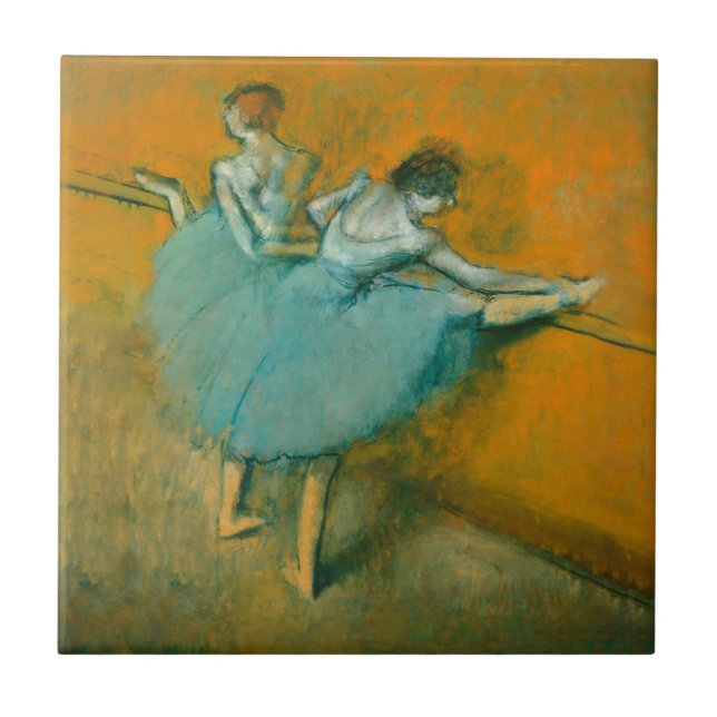 Carreau Edgar Degas Danseuses à la barre Impression : Art  (Devant)