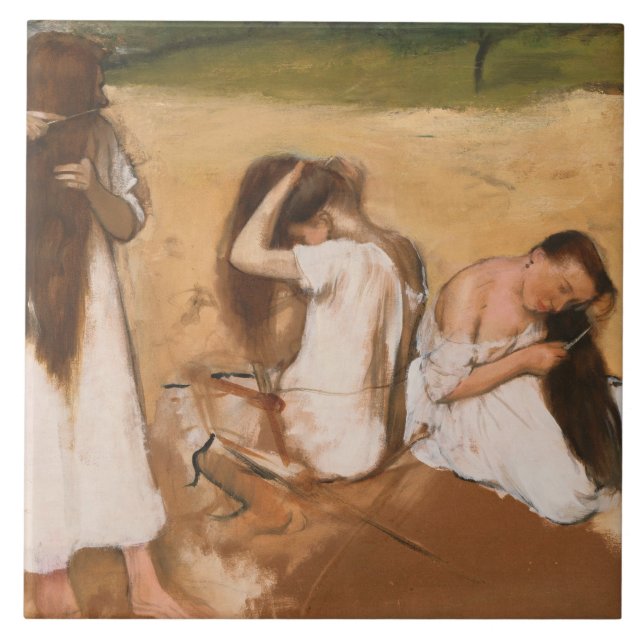Carreau Edgar Degas - Des Femmes Comportant Leurs Cheveux (Devant)