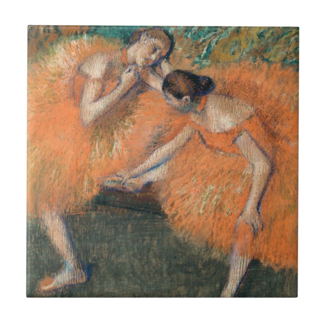 Carreau Edgar Degas Deux Danseurs, ambre (Devant)