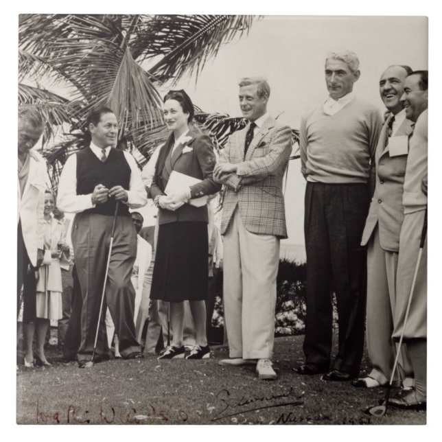 Carreau Edouard, duc de Windsor (1894-1972) et de Wallis, (Devant)