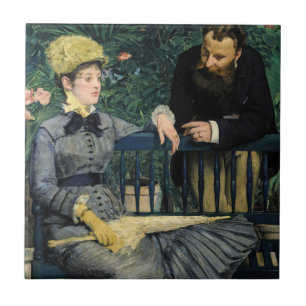 Carreau Edouard Manet - Dans la serre
