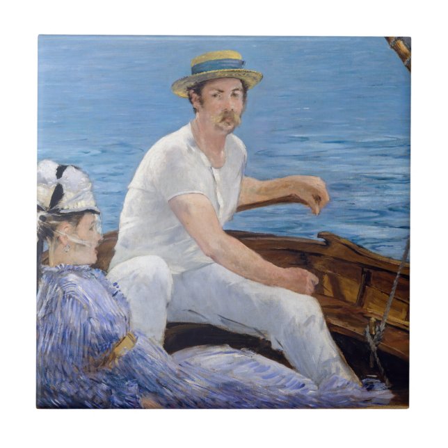 Carreau Edouard Manet - En bateau (Devant)
