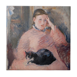 Carreau Edouard Manet - Femme avec chat