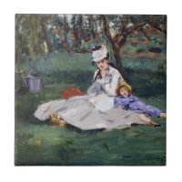 Edouard Manet - La famille Monet dans leur jardin