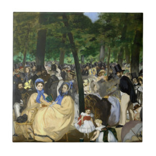 Carreau Edouard Manet - Musique dans les jardins des Tuile