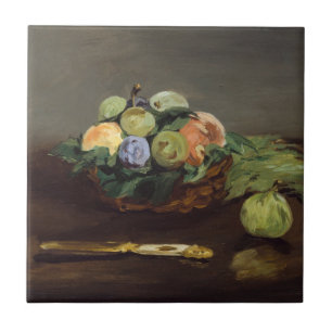 Carreau Edouard Manet - Panier de fruits