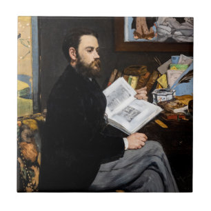 Carreau Edouard Manet - Portrait d'Emile Zola