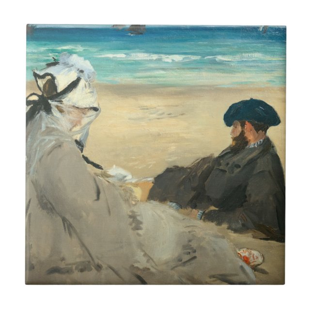 Carreau Edouard Manet - Sur la plage (Devant)