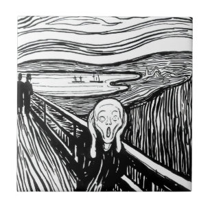 Carreau Edvard Munch - La lithographie de cri