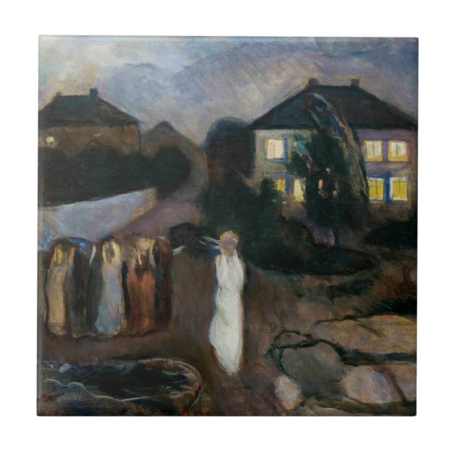 Carreau Edvard Munch - La tempête (Devant)