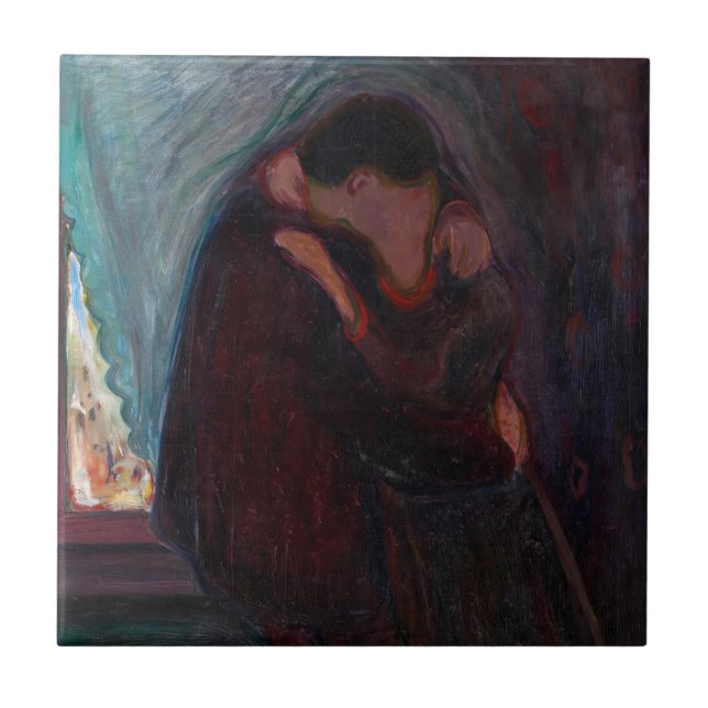 Carreau Edvard Munch - Le baiser (Devant)