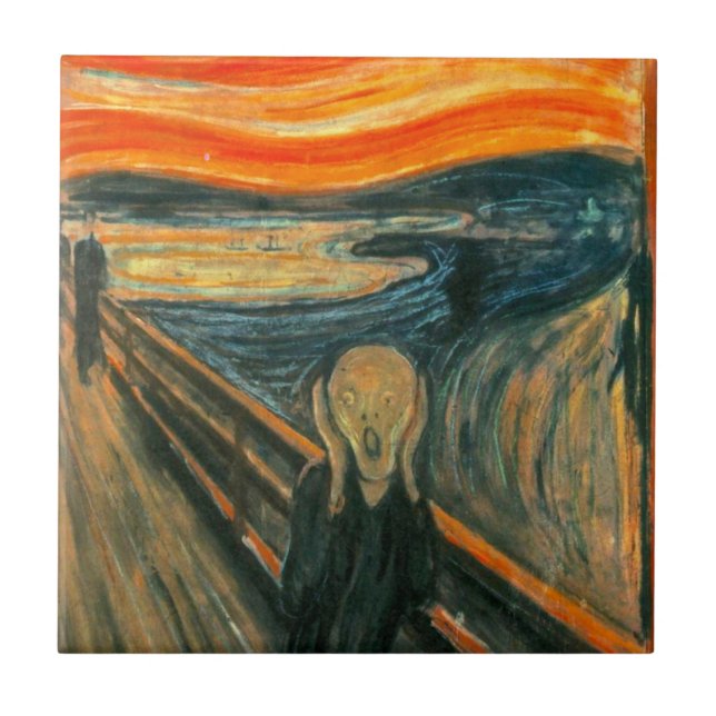 Carreau EDVARD MUNCH - le cri perçant 1893 (Devant)