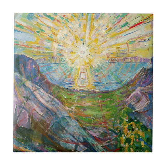 Carreau Edvard Munch - Le Soleil 1916 (Devant)