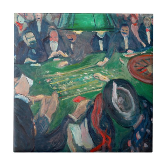 Carreau Edvard Munch - Table de roulette à Monte Carlo (Devant)