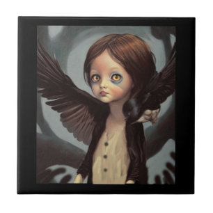 Carreau Edwin gothique corbeau noir grunge