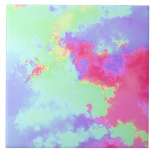 Carreau Effet de peinture arc-en-ciel