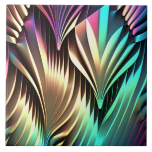 Carreau Effet iridescent Courbes Art Déco