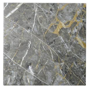 Carreau Effet marbre moucheté gris avec veines pâles