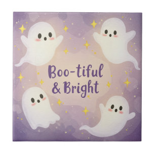 Carreau Éffrayant et étincelant : Salutations d'Halloween