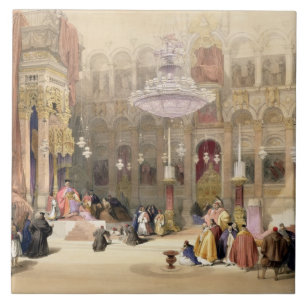 Carreau Église grecque de la tombe sainte, Jérusalem, avr.