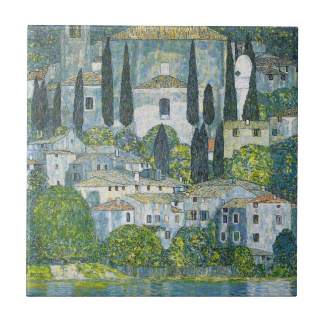 Carreau Église (Kirche) à Cassone par Gustav Klimt (Devant)