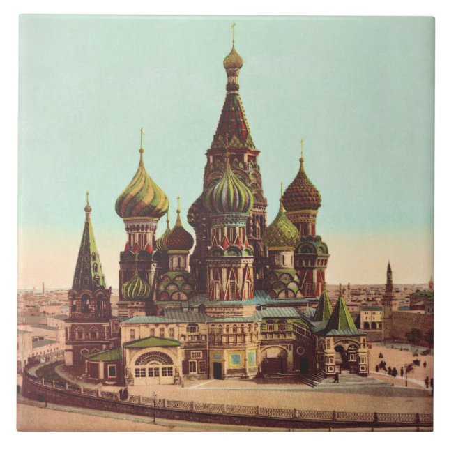Carreau Église St. Basile, place Rouge Moscou (Devant)