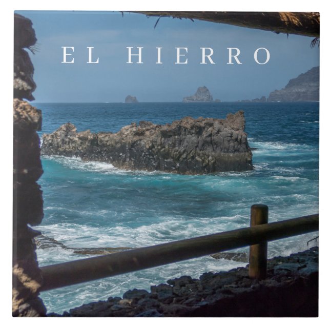 Carreau El Hierro vue mer céramique (Devant)