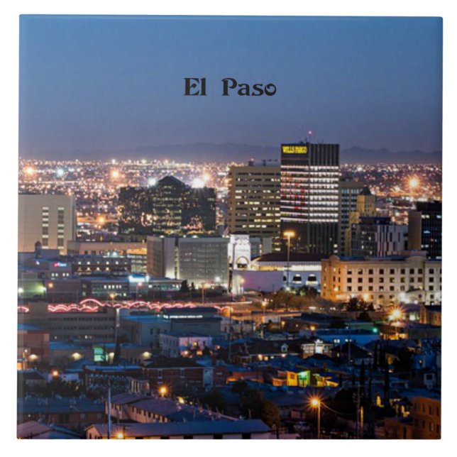 Carreau El Paso, Texas la nuit (Devant)
