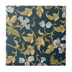 Carreau Élégance botanique vintage