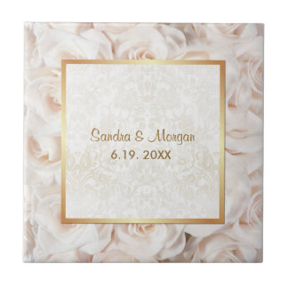 Carreau Élégance Champagne Rose Rose Rose