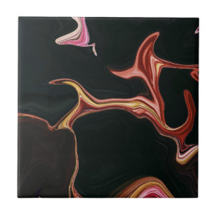 Carreau Élégant Arrière - plan de texture en marbre noir