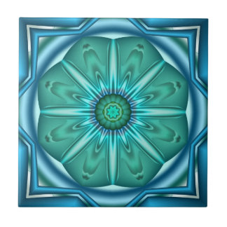 Carreau Elégant Artisan Turquoise Géométrique Carrelage de