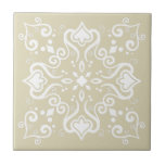 Carreau Elégant blanc clair Beige Azulejo Motif A01c<br><div class="desc">Elégant chic élégant Azulejo portugais méditerranéen style traditionnel motif moderne carrelage en céramique blanche sur un arrière - plan jaune de sable beige clair. Parfait pour le design d'intérieur ou le retour en arrière. Pour d'autres variations de couleurs, contactez le concepteur. Vous pouvez vérifier à quoi ressemble le motif lorsque...</div>