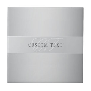 Carreau Élégant écriture de script de monogramme modifiabl