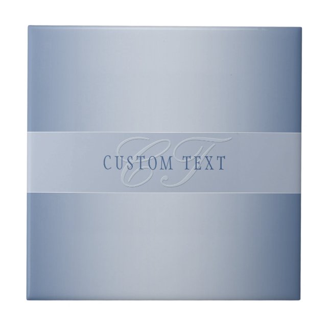 Carreau Élégant écriture de script de monogramme modifiabl (Devant)