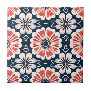 Carreau Élégant japonais Kimono motif floral Carrelage
