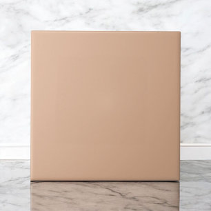 Carreau Élégant Monochrome Soft Orange Moderne Minimaliste