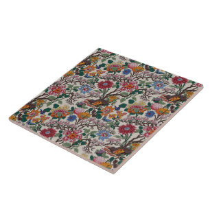Carreau Elégant motif floral coloré Fleurs tendance