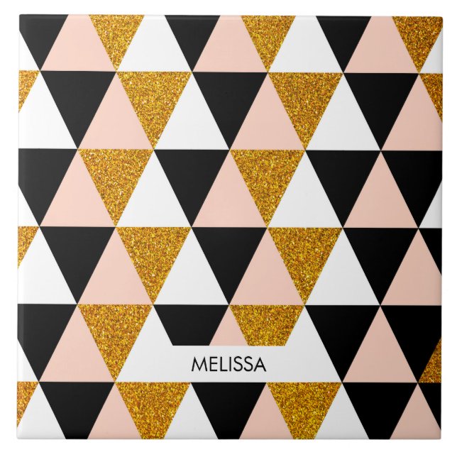 Carreau Élégant Motif géométrique (Devant)